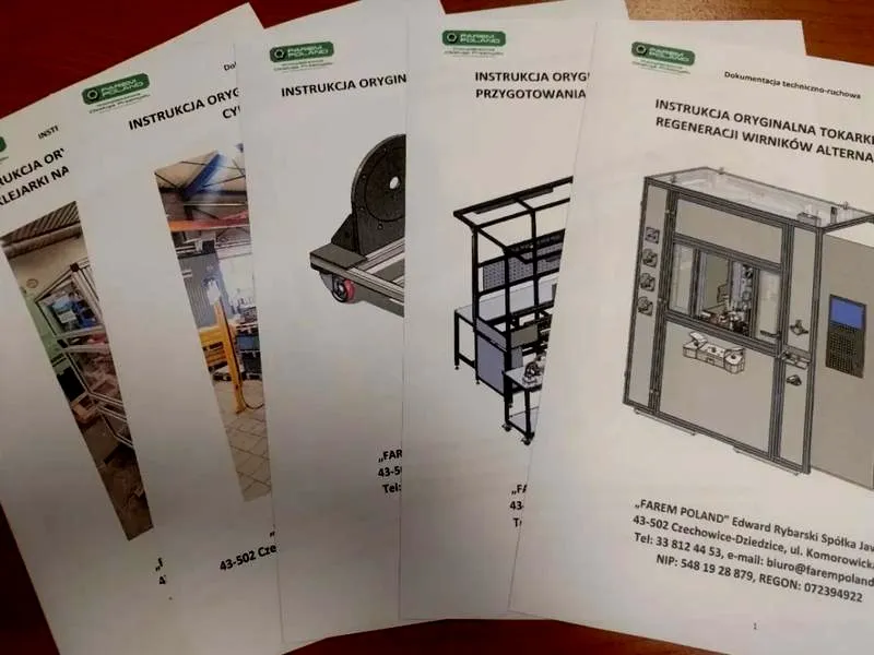 DTR maszyny – co oznacza dokumentacja techniczno-ruchowa?