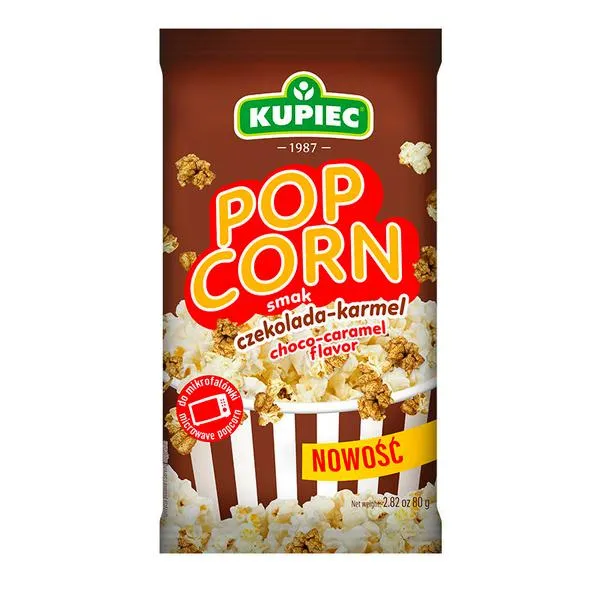 Naturalne ziarna popcornu