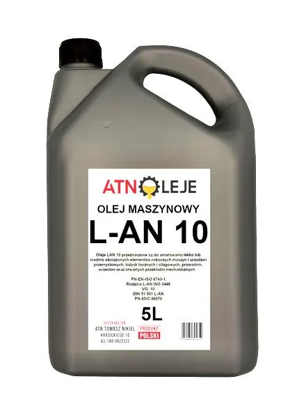Olej do maszyny przemysłowej