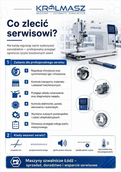 Regulacja chwytacza w maszynie
