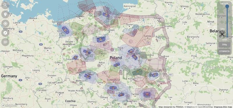 Strefy geograficzne dla dronów